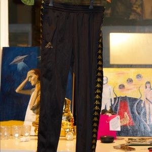 Kappa Pants Black/Gold